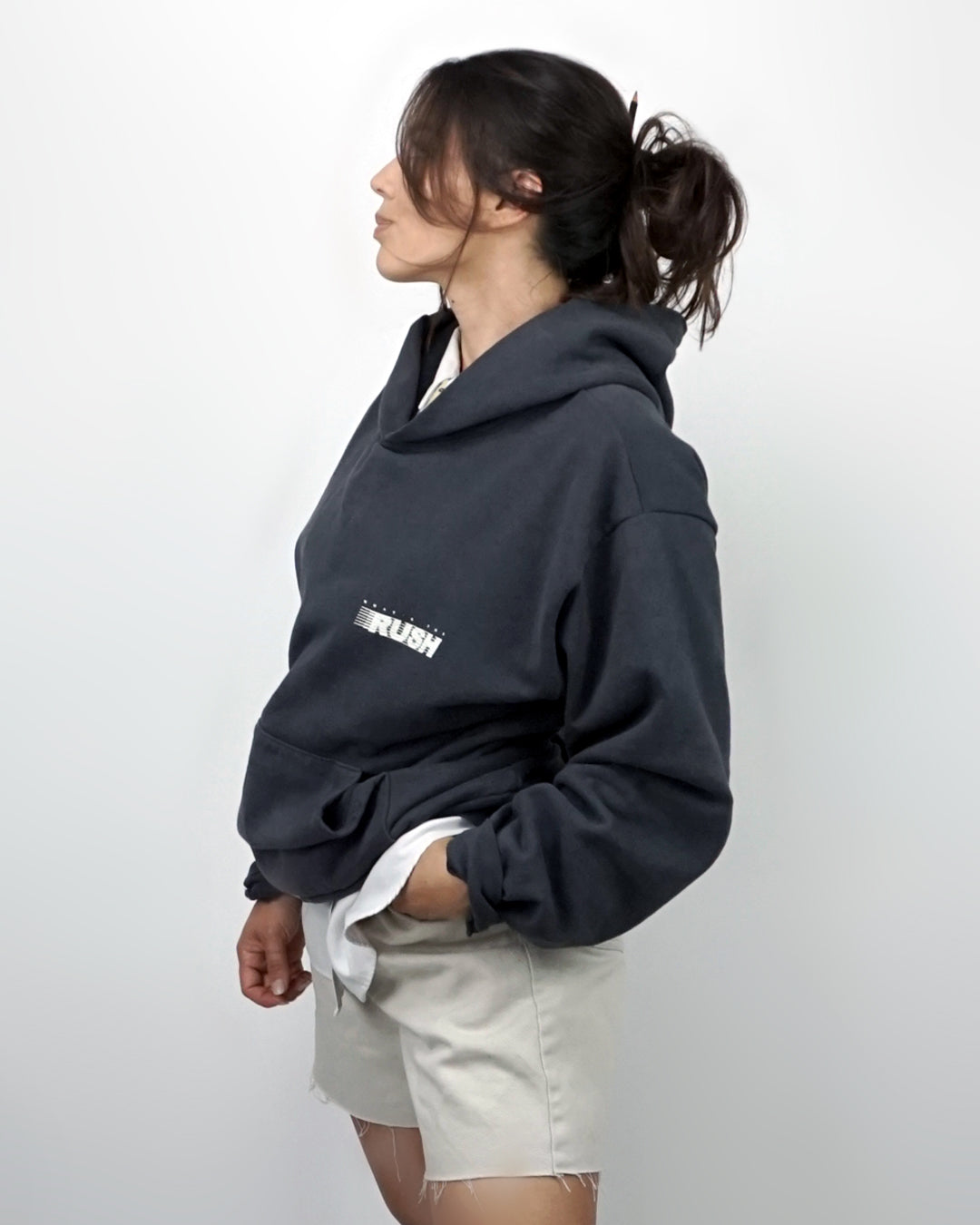 What&#39;s the Rush? Hoodie - Washed Blue