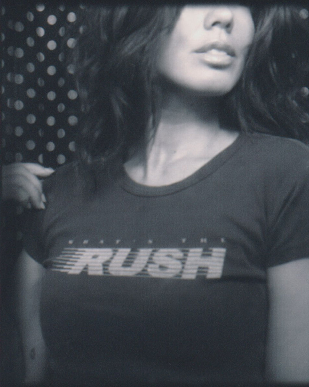 What&#39;s the Rush? Baby Tee - Vintage Black