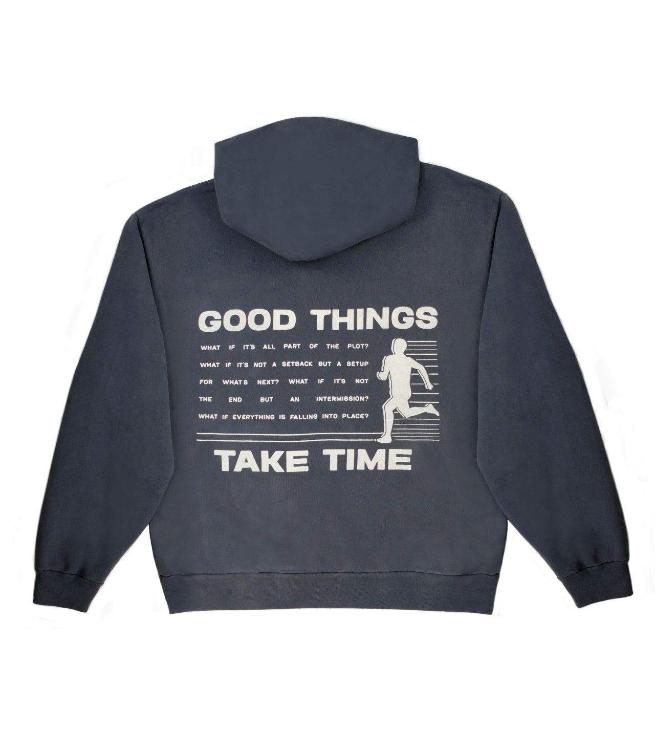 What&#39;s the Rush? Hoodie - Washed Blue